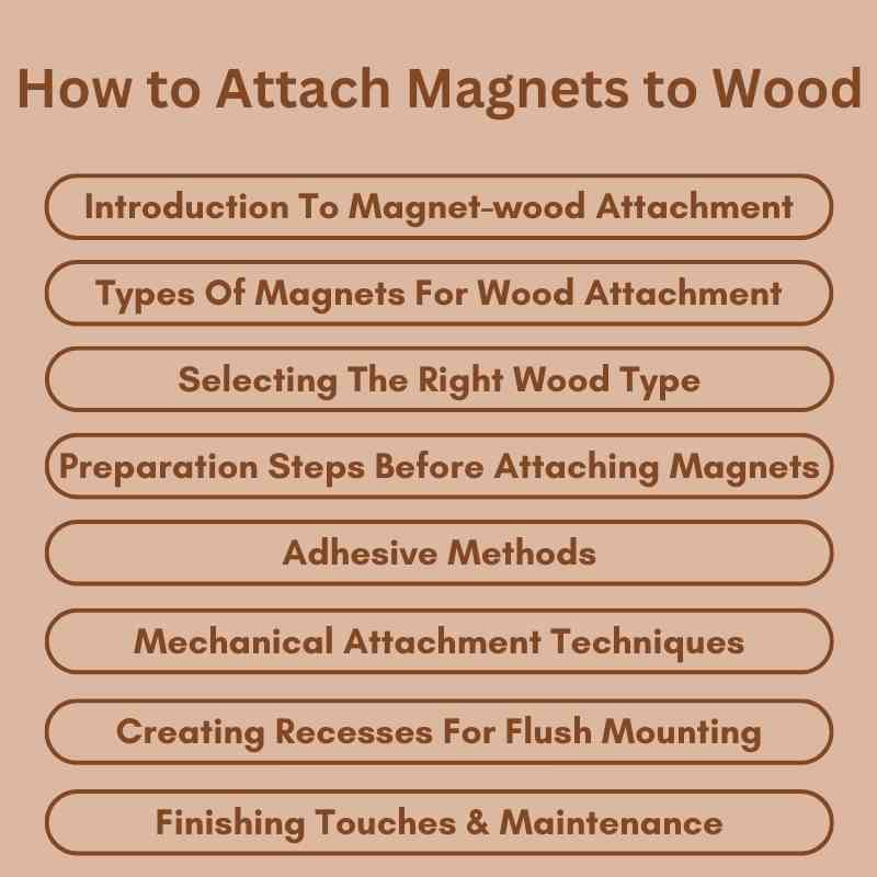 How to Attach Magnets to Wood