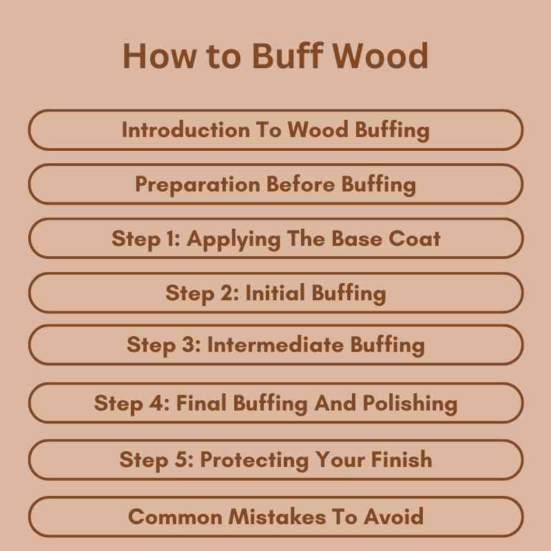 How to Buff Wood