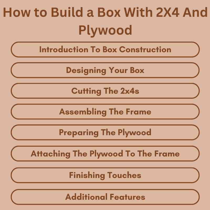 How to Build a Box With 2X4 And Plywood