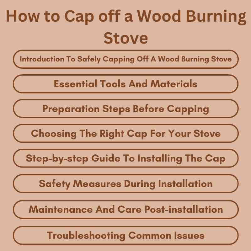 How to Cap off a Wood Burning Stove