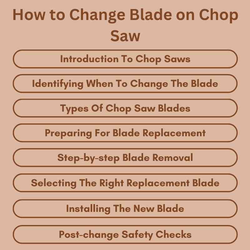 How to Change Blade on Chop Saw