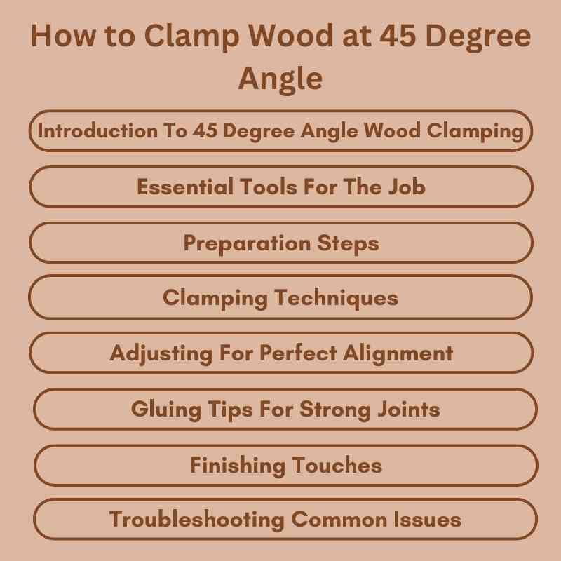 How to Clamp Wood at 45 Degree Angle Quick & Easy Tips Woodworking