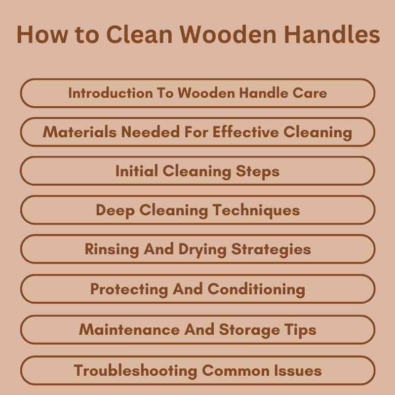 How to Clean Wooden Handles