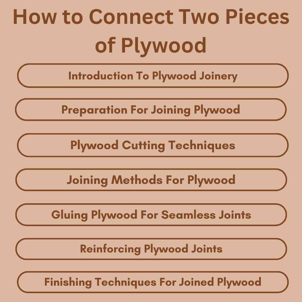 How to Connect Two Pieces of Plywood