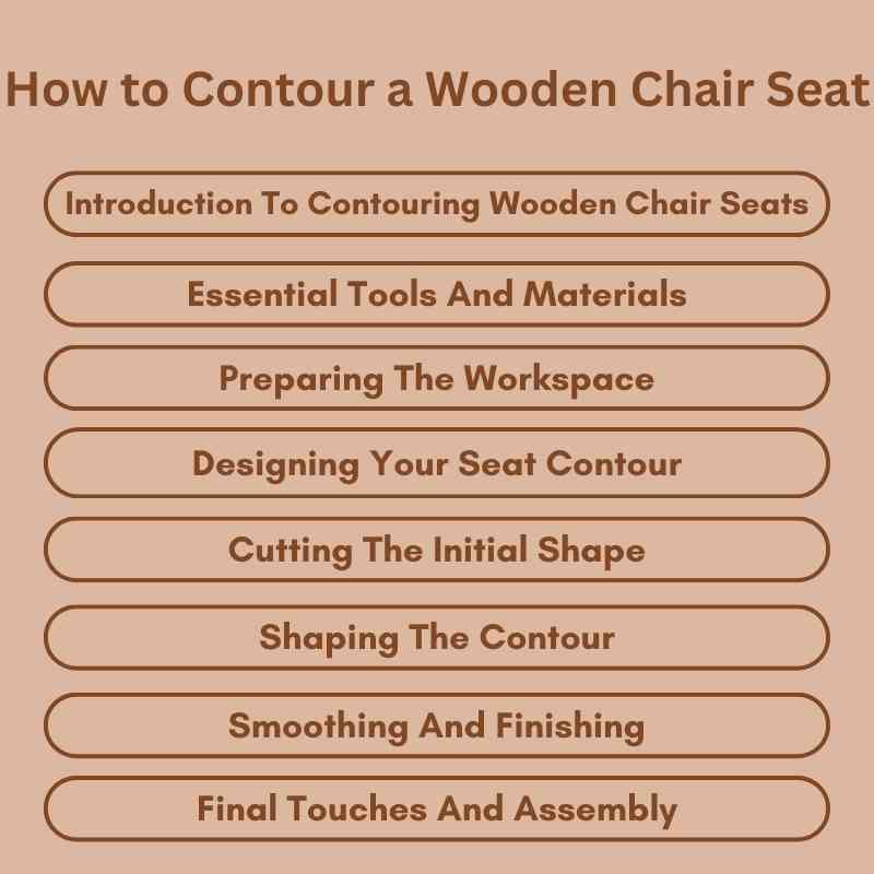 How to Contour a Wooden Chair Seat