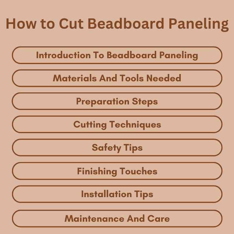 How to Cut Beadboard Paneling