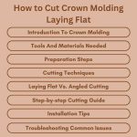 How to Cut Crown Molding Laying Flat: Easy DIY Guide