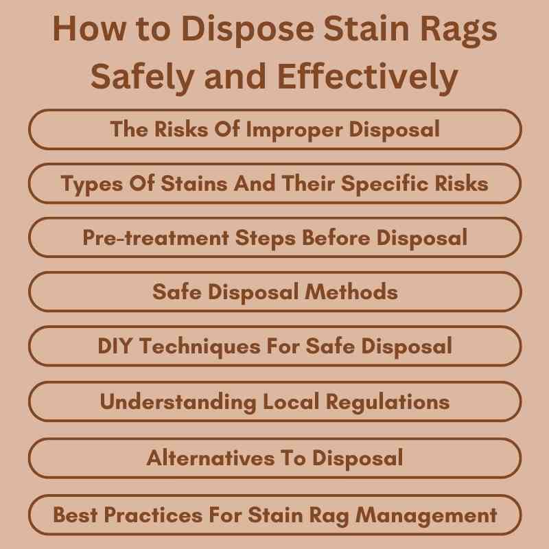 How to Dispose Stain Rags Safely and Effectively