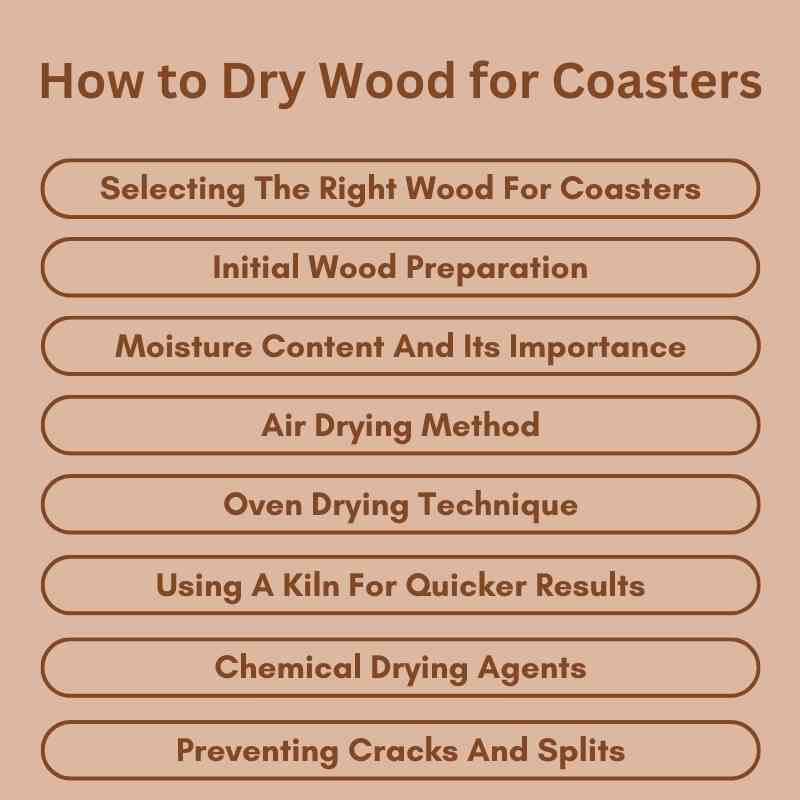 How to Dry Wood for Coasters