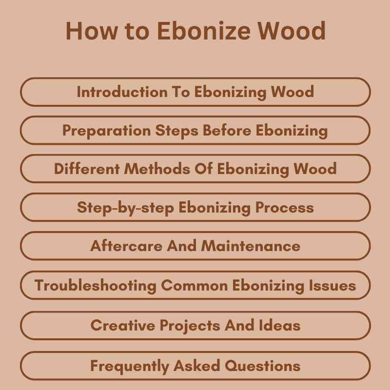 How to Ebonize Wood