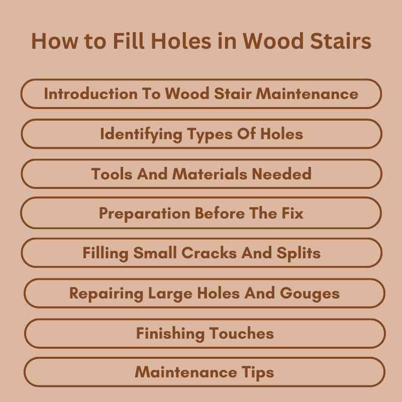 How to Fill Holes in Wood Stairs