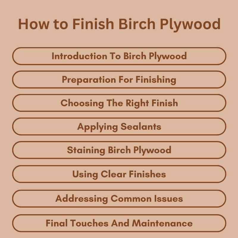 How to Finish Birch Plywood