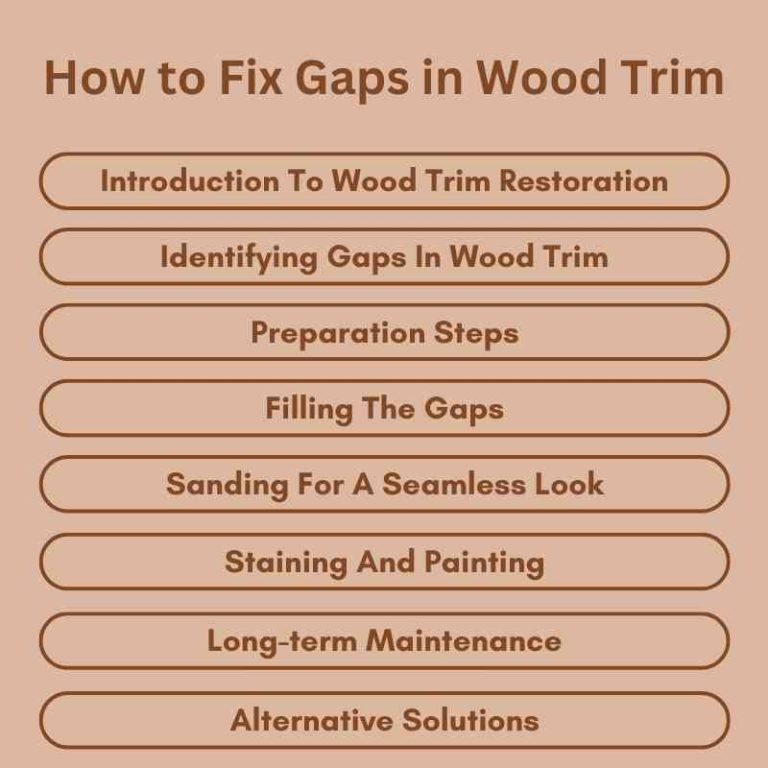 How to Fix Gaps in Wood Trim Quick & Easy Solutions Woodworking Advisor