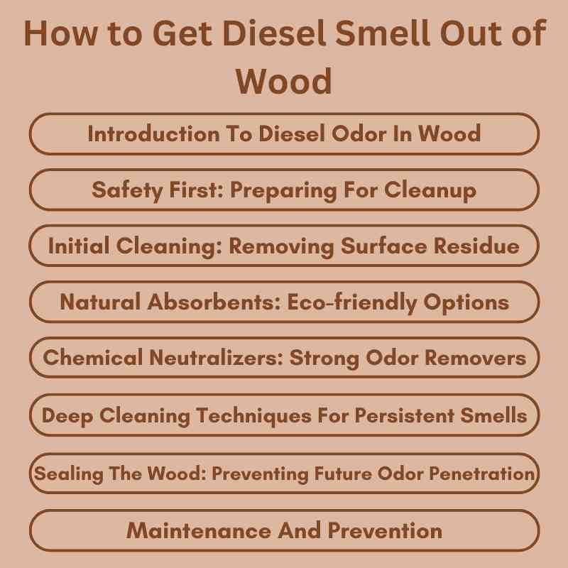 How to Get Diesel Smell Out of Wood