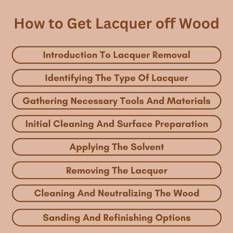 How to Get Lacquer off Wood