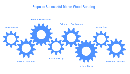 How to Glue Mirror to Wood