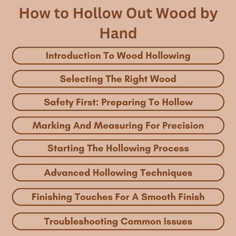 How to Hollow Out Wood by Hand