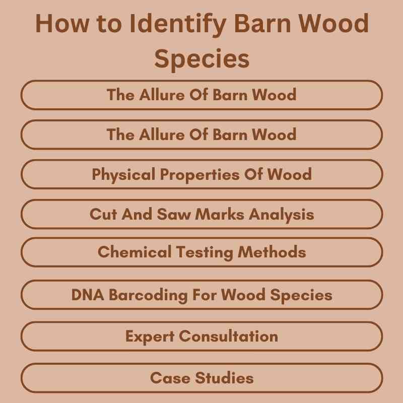 How to Identify Barn Wood Species