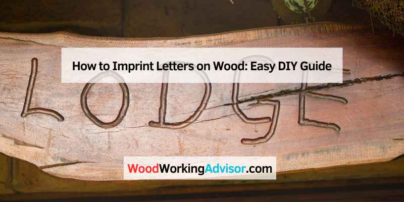 How to Imprint Letters on Wood