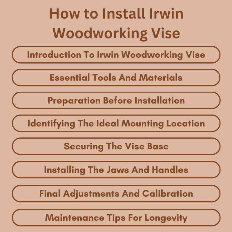 How to Install Irwin Woodworking Vise