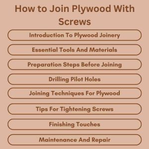 How to Join Plywood With Screws: Easy DIY Guide