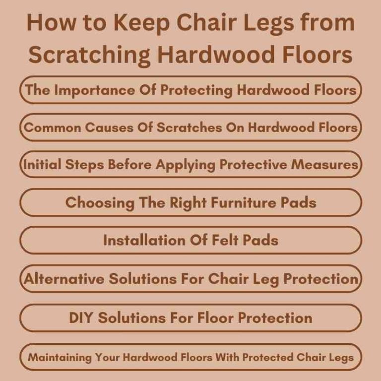 How to Keep Chair Legs from Scratching Hardwood Floors Ultimate Tips
