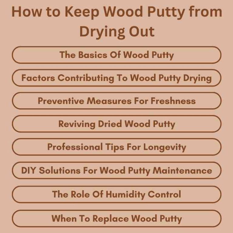 How to Keep Wood Putty from Drying Out Expert Tips Woodworking Advisor
