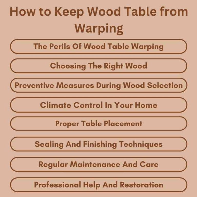How to Keep Wood Table from Warping Expert Tips Woodworking Advisor