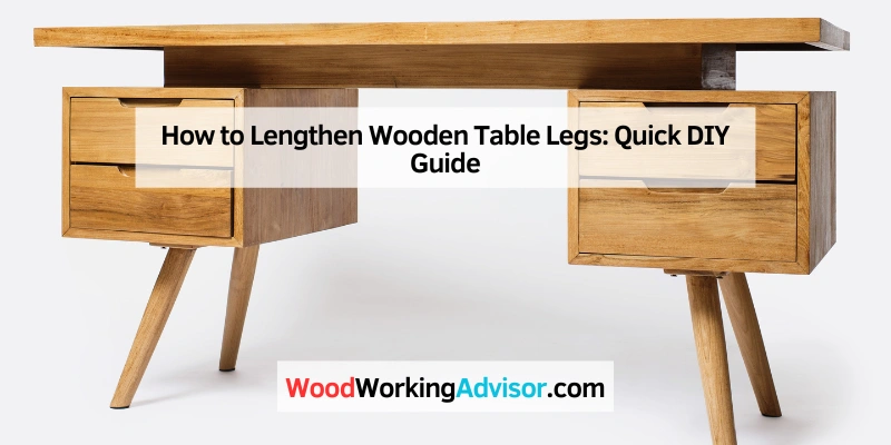 How to Lengthen Wooden Table Legs