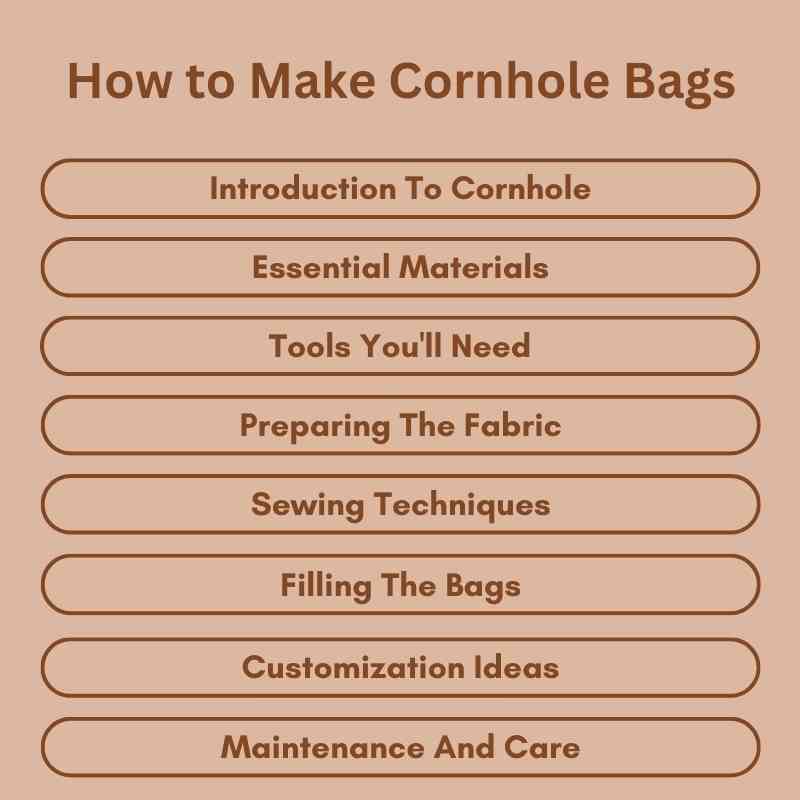 How to Make Cornhole Bags