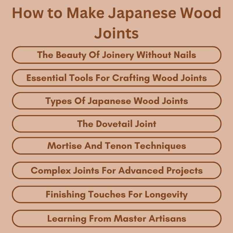 How to Make Japanese Wood Joints