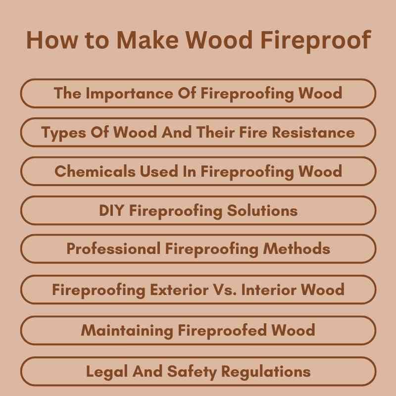 How to Make Wood Fireproof