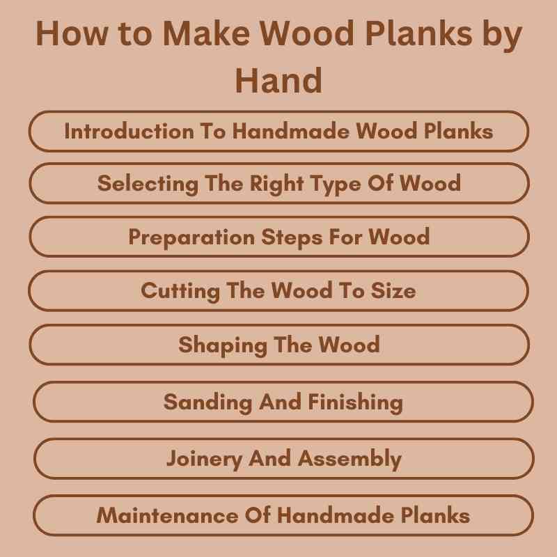 How to Make Wood Planks by Hand