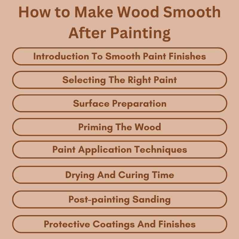 How to Make Wood Smooth After Painting