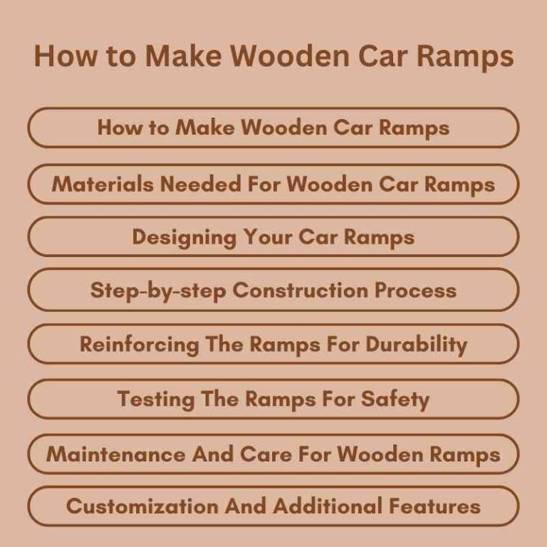 How to Make Wooden Car Ramps: A DIY Guide