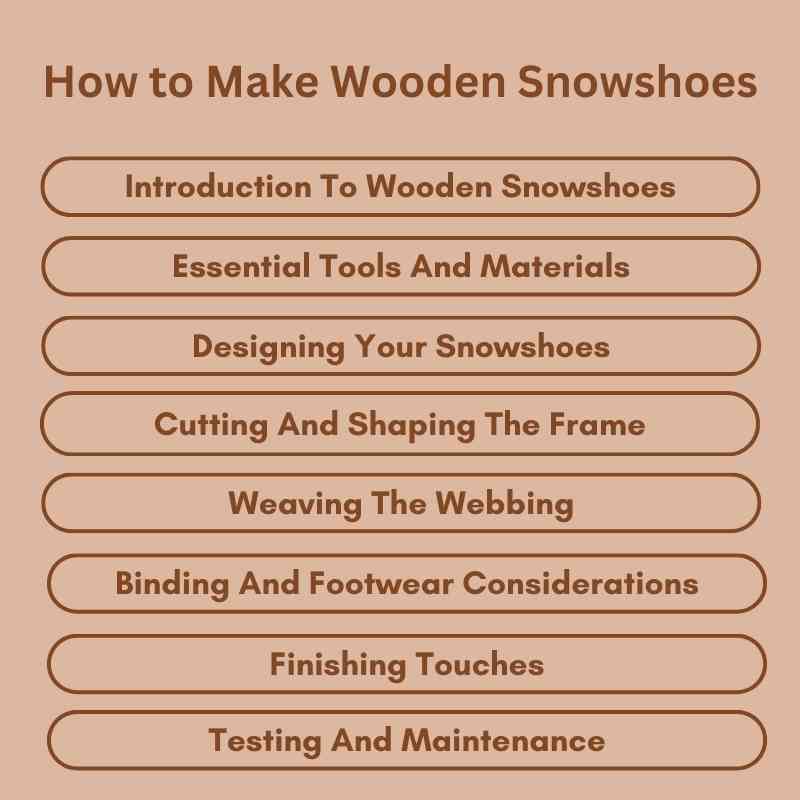 How to Make Wooden Snowshoes
