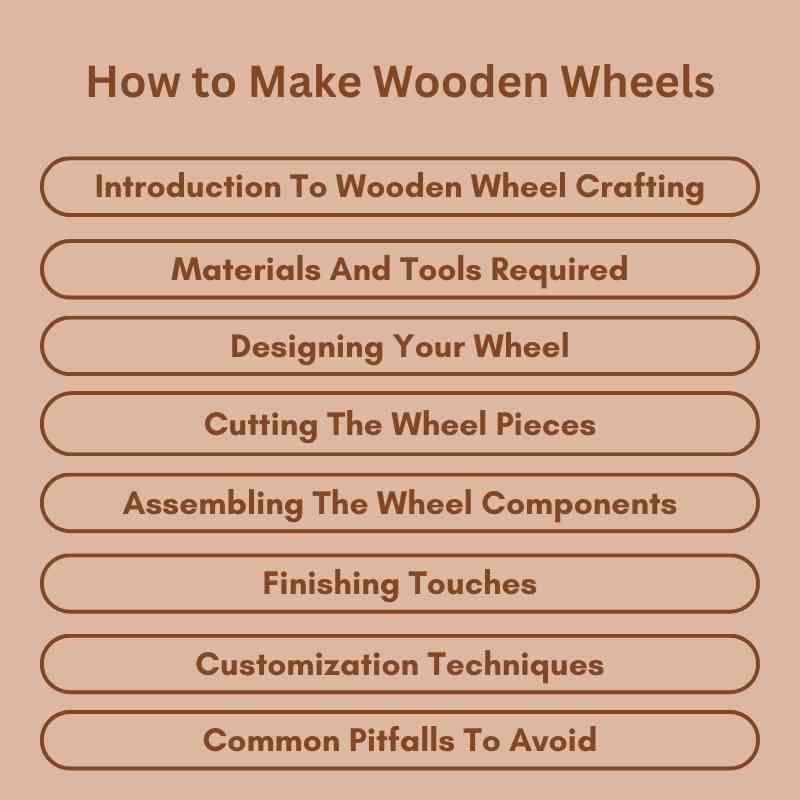 How to Make Wooden Wheels