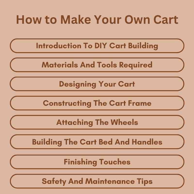 How to Make Your Own Cart