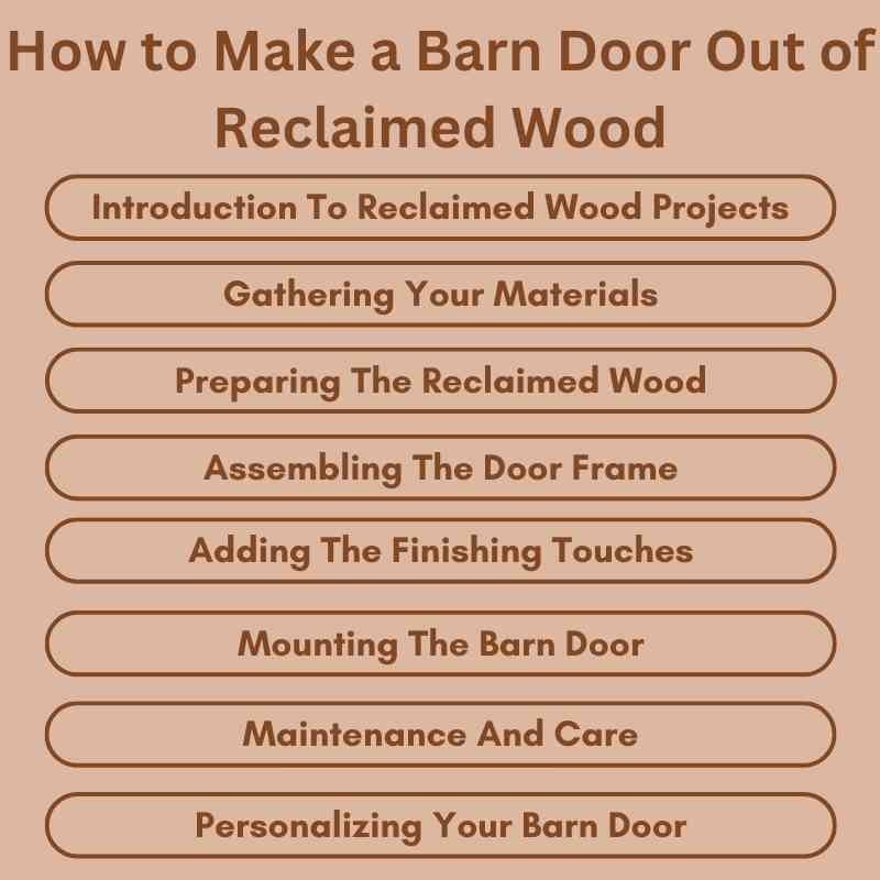 How to Make a Barn Door Out of Reclaimed Wood