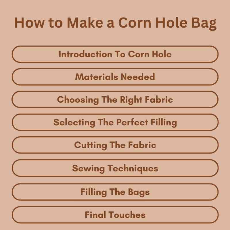 How to Make a Corn Hole Bag