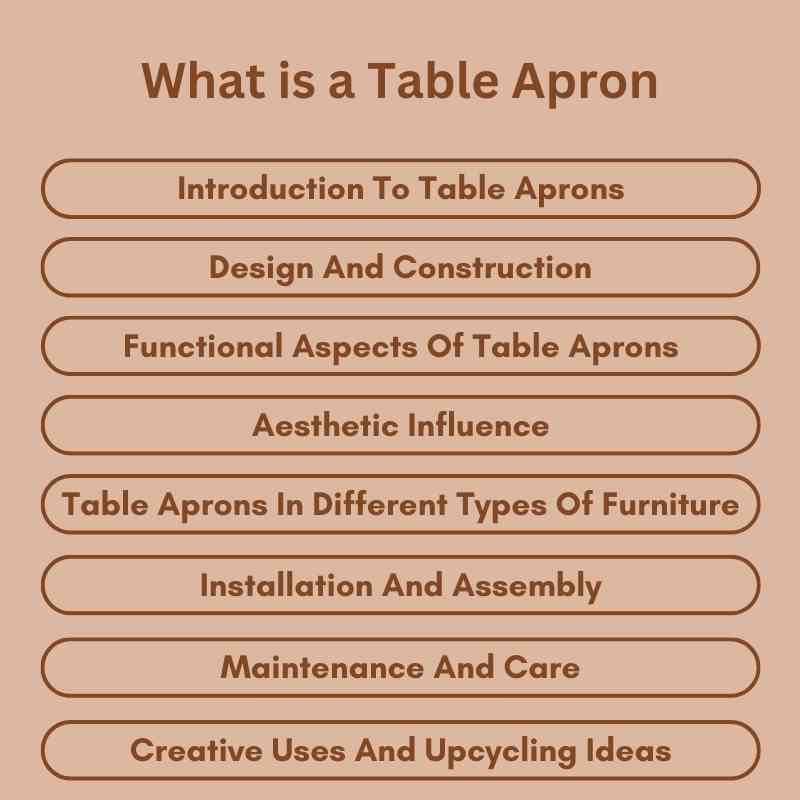 What is a Table Apron