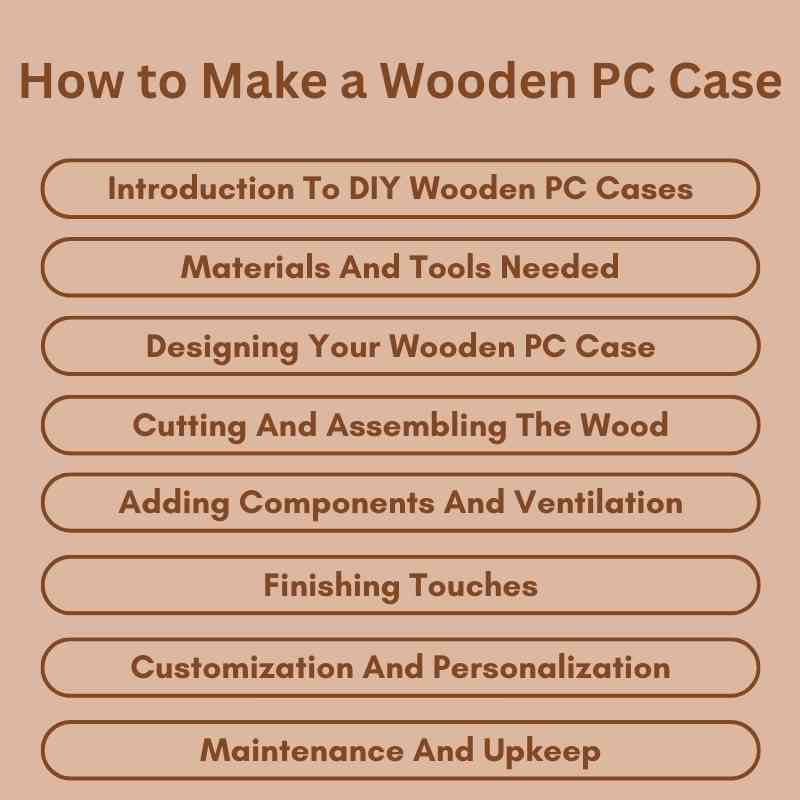 How to Make a Wooden PC Case