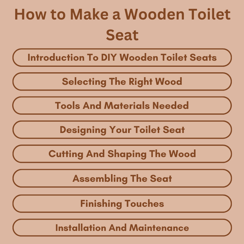 How to Make a Wooden Toilet Seat