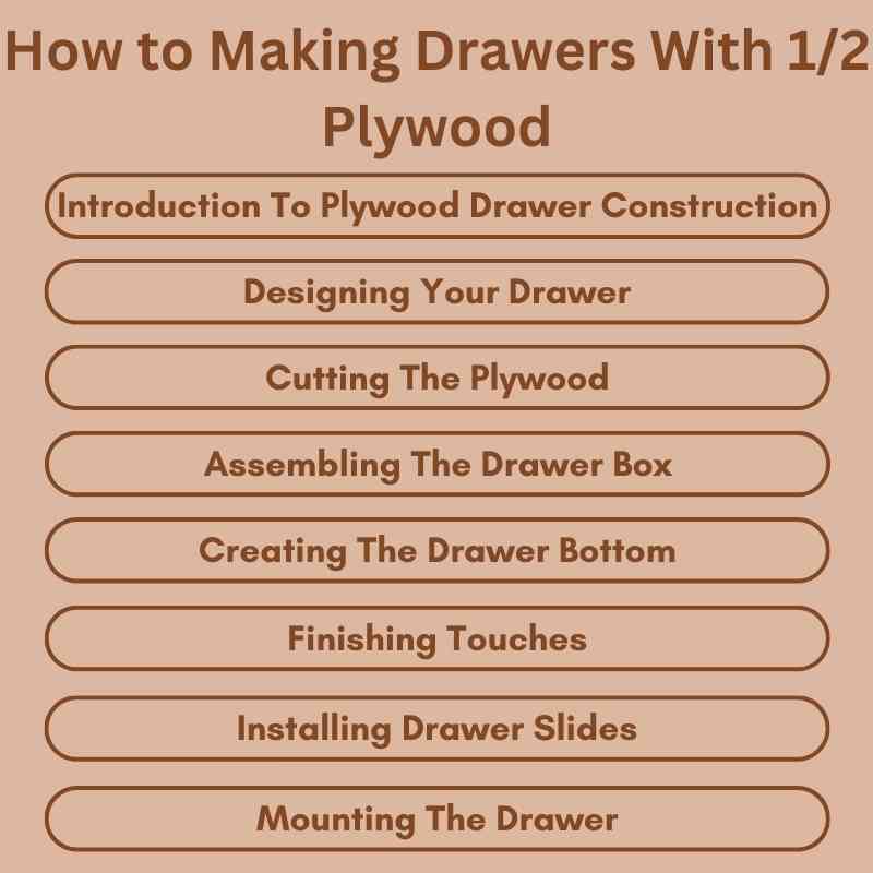 How to Making Drawers With 12 Plywood