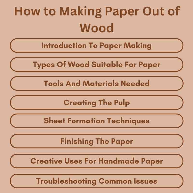 How to Making Paper Out of Wood