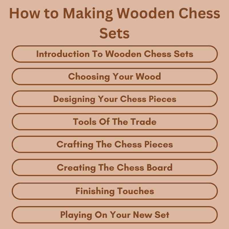 How to Making Wooden Chess Sets