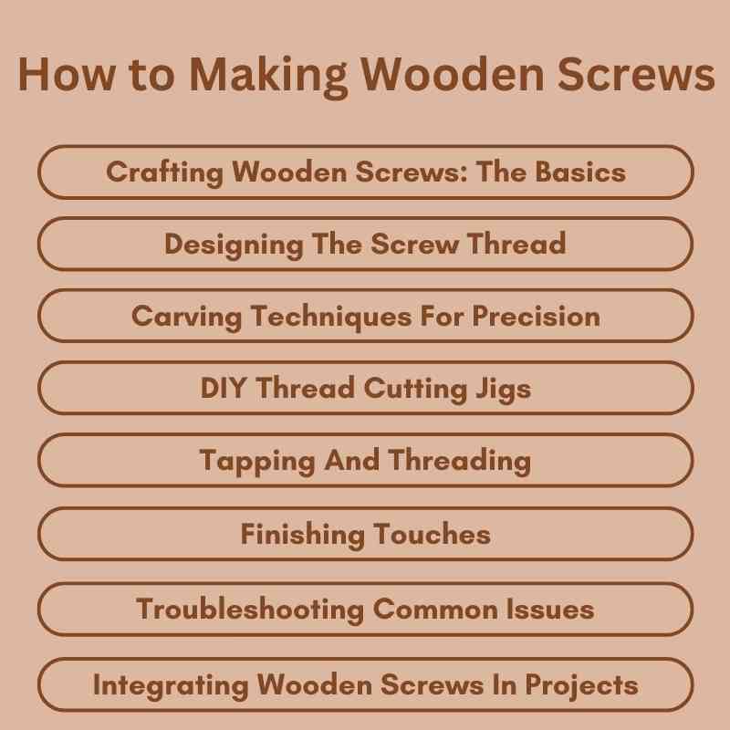 How to Making Wooden Screws