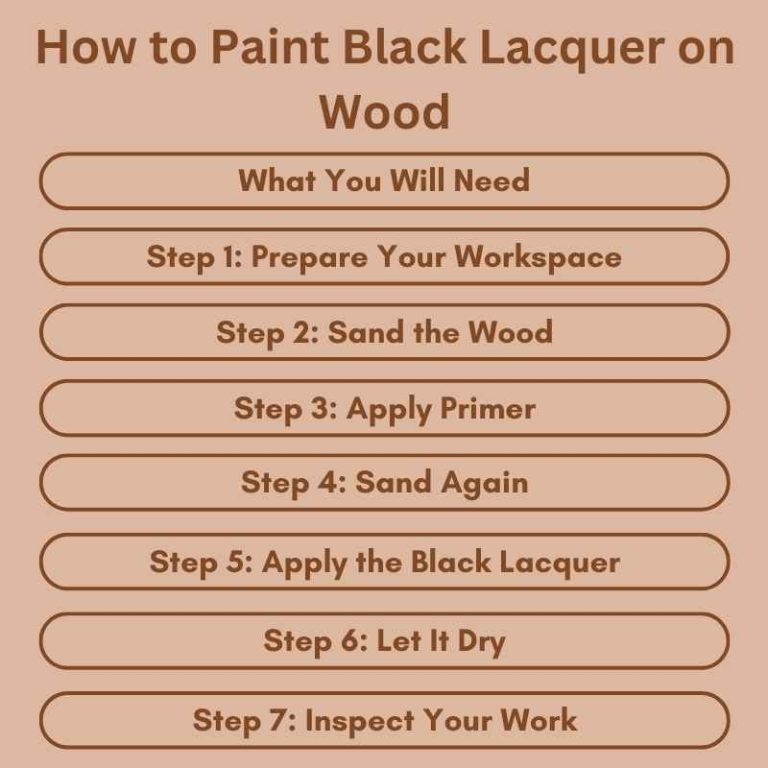 How to Paint Black Lacquer on Wood Expert Tips and Techniques