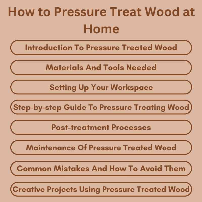 How to Pressure Treat Wood at Home