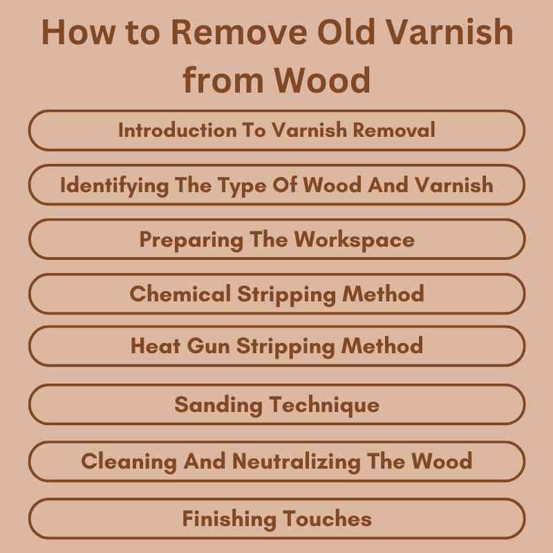 How to Remove Old Varnish from Wood